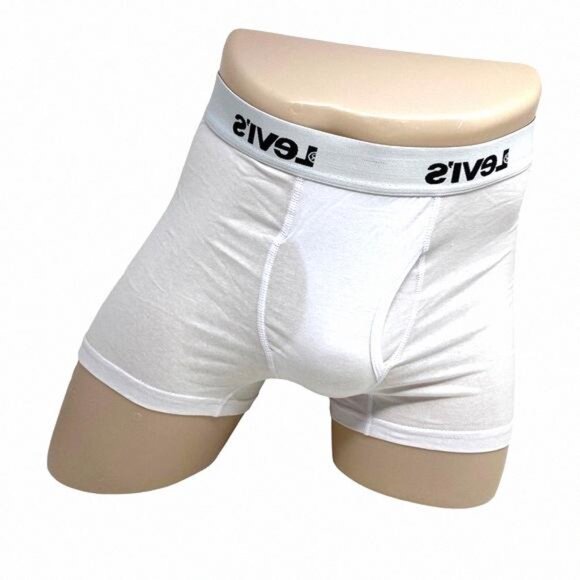 Levi's Men’s Underwear Boxer Brief 3 Pack White Cotton 0583 37453 Size Stretch - Picture 3 of 9